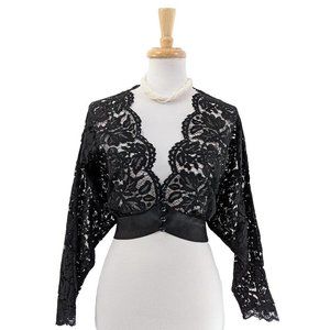 ChicStar Lace Shrug in Black